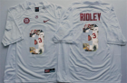 Alabama Crimson Tide 3 Calvin Ridley White Portrait Number College Jersey