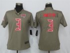 Nike Buccaneers #3 Jameis Winston Olive Women Salute To Service Limited Jersey