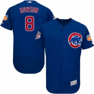 Men\'s Majestic Chicago Cubs #8 Andre Dawson Royal Blue Flexbase Authentic Collection MLB Jersey