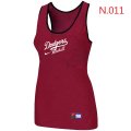 Nike Los Angeles Dodgers Tri-Blend Racerback stretch Tank Top Red
