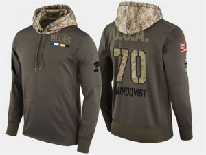 Nike Blues 70 Oskar Sundqvist Olive Salute To Service Pullover Hoodie