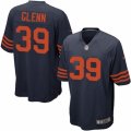 Mens Nike Chicago Bears #39 Jacoby Glenn Game Navy Blue 1940s Throwback Alternate NFL Jersey