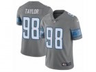 Mens Nike Detroit Lions #98 Devin Taylor Limited Steel Rush NFL Jersey