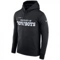 Dallas Cowboys Nike Property Of Performance Pullover Hoodie Black