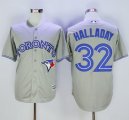 Toronto Blue Jays #32 Roy Halladay Grey New Cool Base Stitched Baseball Jersey