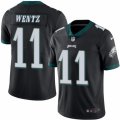 Youth Nike Philadelphia Eagles #11 Carson Wentz Limited Black Rush NFL Jersey