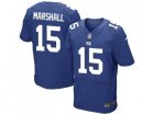 Nike New York Giants #15 Brandon Marshall Royal Blue Team Color Mens Stitched NFL Elite Jersey