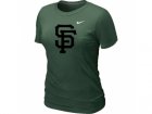 Women MLB San Francisco Giants Heathered D.Green Nike Blended T-Shirt