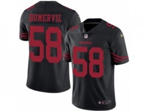 Nike San Francisco 49ers #58 Elvis Dumervil Limited Black Rush NFL Jersey