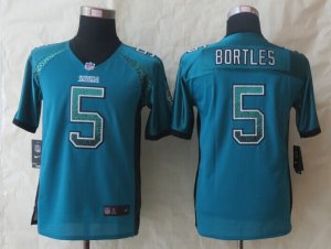 Youth 2014 New Nike Jacksonville Jaguars #5 Bortles Green Jerseys(Drift Fashion)