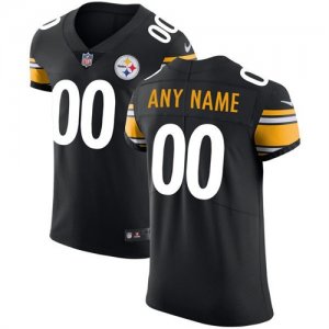 Mens Nike Pittsburgh Steelers Black Vapor Untouchable Custom Elite Jersey