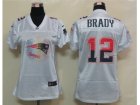 Nike Womens New England Patriots #12 Brady White Jerseys