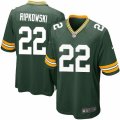 Mens Nike Green Bay Packers #22 Aaron Ripkowski Game Green Team Color NFL Jersey