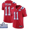 Nike Patriots #11 Julian Edelman Red 2019 Super Bowl LIII Vapor Untouchable Limited Jersey