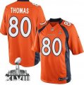 Nike Denver Broncos #80 Julius Thomas Orange Team Color Super Bowl XLVIII NFL Limited Jersey