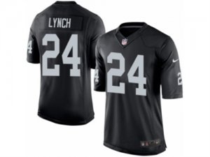 Mens Nike Oakland Raiders #24 Marshawn Lynch Limited Black Team Color NFL Jersey