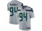 Mens Nike Seattle Seahawks #94 Malik McDowell Vapor Untouchable Limited Grey Alternate NFL Jersey