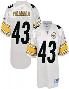 youth pittsburgh steelers #43 polamalu white