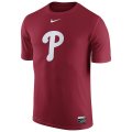 MLB Men's Philadelphia Phillies Nike Authentic Collection Legend T-Shirt - Red