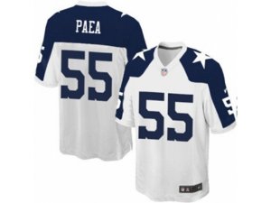 Youth Nike Dallas Cowboys #55 Stephen Paea Game White Throwback Alternate NFL Jersey