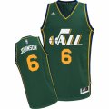 Mens Adidas Utah Jazz #6 Joe Johnson Swingman Green Alternate NBA Jersey
