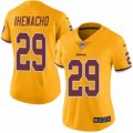 Women's Nike Washington Redskins #29 Duke Ihenacho Limited Gold Rush NFL Jersey