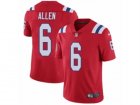 Mens Nike New England Patriots #6 Ryan Allen Vapor Untouchable Limited Red Alternate NFL Jersey