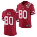 Nike 49ers #80 Jerry Rice Red 75th Anniversary Vapor Untouchable Limited Jersey