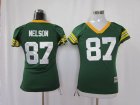 women Green bay packers #87 Nelson green