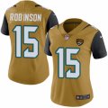 Women's Nike Jacksonville Jaguars #15 Allen Robinson Limited Gold Rush NFL Jersey