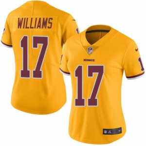 Women\'s Nike Washington Redskins #17 Doug Williams Limited Gold Rush NFL Jersey