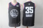 Warriors #35 Kevin Durant Black 2019 NBA All-Star Game Jordan Brand Swingman Jersey