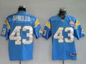 nfl san diego chargers 43# sproles lt,blue(afl 50th)