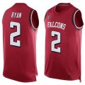 Nike Atlanta Falcons #2 Matt Ryan Red Team Color Men's Stitched NFL Limited Tank Top Jersey