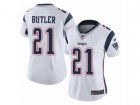 Women Nike New England Patriots #21 Malcolm Butler Vapor Untouchable Limited White NFL Jersey