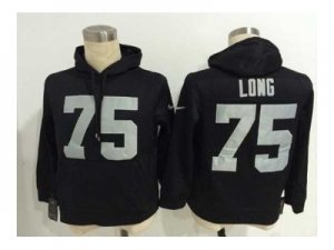 Nike jerseys oakland raiders #75 howie long black[pullover hooded sweatshirt]