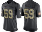 Nike Carolina Panthers #59 Luke Kuechly Mens Stitched Black NFL Salute to Service Limited Jerseys