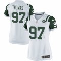 Women's Nike New York Jets #97 Lawrence Thomas Limited White NFL Jersey