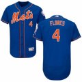 Men's Majestic New York Mets #4 Wilmer Flores Royal Blue Flexbase Authentic Collection MLB Jersey