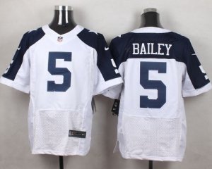 Nike Dallas Cowboys #5 Dan Bailey White Thanksgiving Jerseys(Elite)