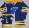 nhl St.Louis Blues #1 Mike Liut Blue(CCM Throwback)