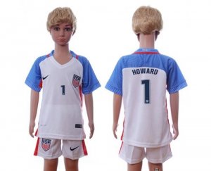 USA #1 Howard Home Kid Soccer Country Jersey