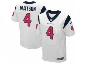 Mens Nike Houston Texans #4 Deshaun Watson Elite White NFL Jersey