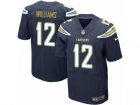 Mens Nike Los Angeles Chargers #12 Mike Williams Elite Navy Blue Team Color NFL Jersey