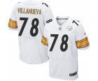 Nike Pittsburgh Steelers #78 Alejandro Villanueva Elite White NFL Jersey