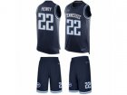 Nike Tennessee Titans #22 Derrick Henry Limited Navy Blue Tank Top Suit NFL Jersey