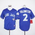 Toronto Blue Jays #2 Troy Tulowitzki Blue Alternate Cool Base Stitched MLB Jersey