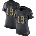 Women's Nike New York Jets #19 Keyshawn Johnson Limited Black 2016 Salute to Service NFL Jersey