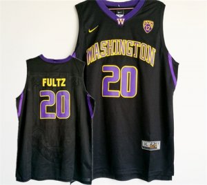 Washington Huskies #20 Markelle Fultz Black College Basketball Jersey