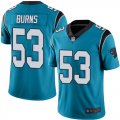 Nike Panthers #53 Brian Burns Blue Vapor Untouchable Limited Jersey